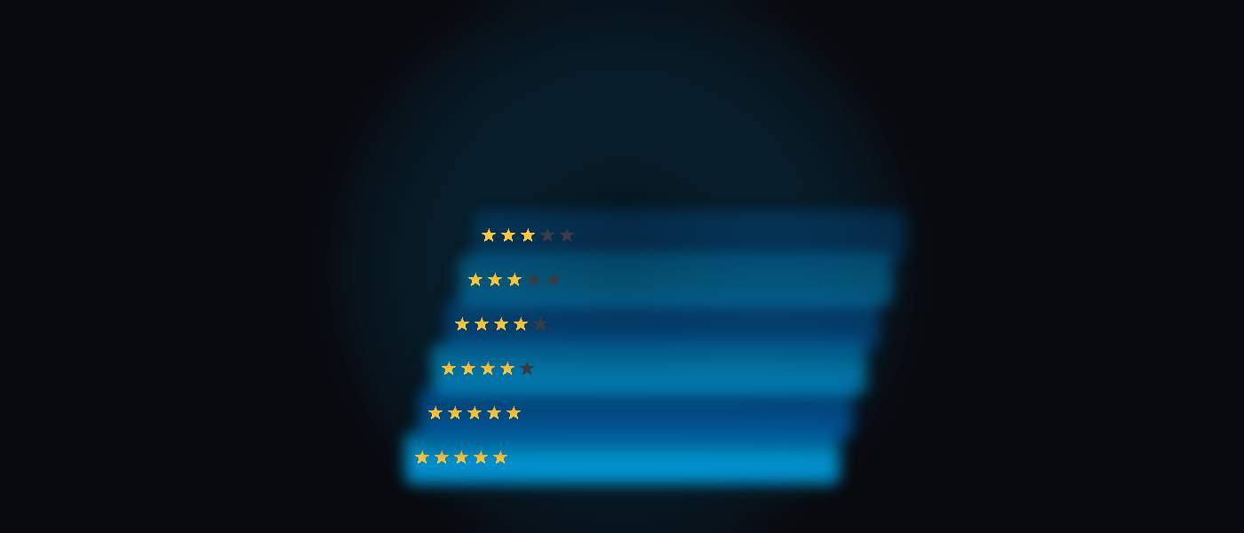 Review growth dashboard showing rising ratings and automated review requests